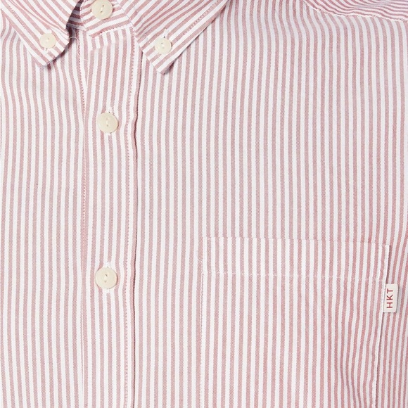 Hackett London Cotton linen blend striped slim fit button down - Picture 4 of 13